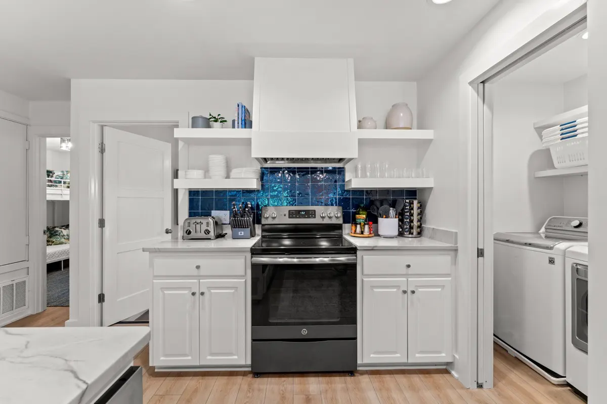 A fully stocked kitchen for all your cooking and baking needs